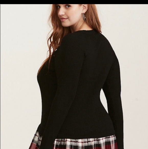 torrid Tops - Torrid 2fer attached sweater tunic size 5